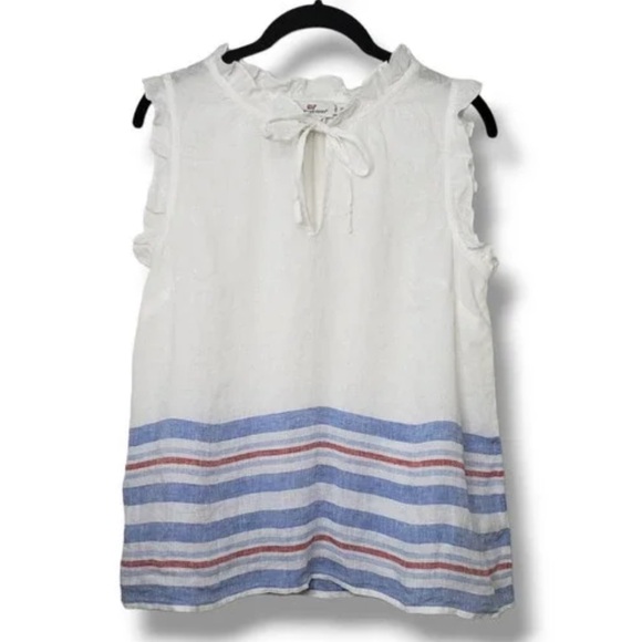 Vineyard Vines White Italian Top - Picture 1 of 7